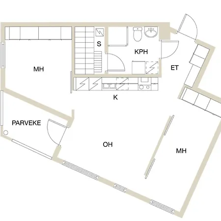 Апартаменты Family With Parking, Sauna Balcony For 6 *